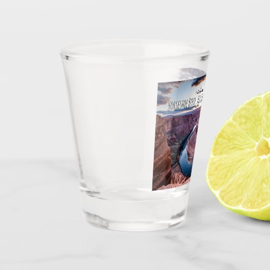 Verre A Shot Coucher de soleil à Horsehoe Bend (Gauche)