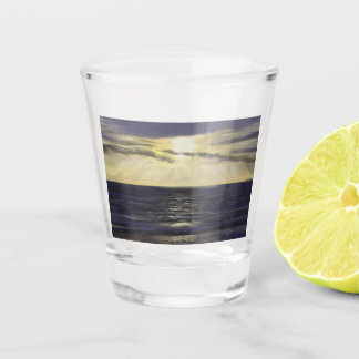 Verre A Shot Coucher de soleil avec poutres