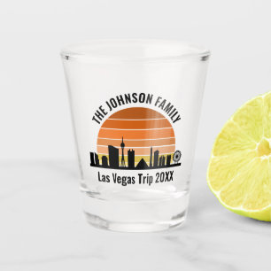 Verre A Shot Coucher de soleil sur le Strip de Las Vegas, vacan