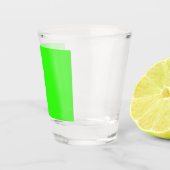 Verre A Shot Couleur solide verte néon | Classique (Droite)