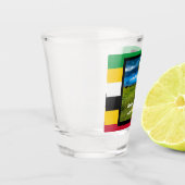 Verre A Shot Couleurs du drapeau de Saint-Kitts (Gauche)