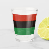Verre A Shot Couleurs Kwanzaa (Devant)