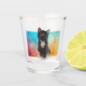 Verre A Shot Couleurs mignonnes de chat (Devant)