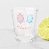 Verre A Shot Couple de tortue mignonne (Dos)