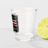Verre A Shot Courageux Coeurs américains (Droite)
