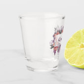 Verre A Shot Courbe rectangulaire violette et rose (Gauche)