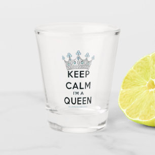 Verre A Shot Couronne argentée polie de la reine SlipperyJoe's