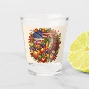 Verre A Shot Couronne de Thanksgiving dinde USA/Américaine