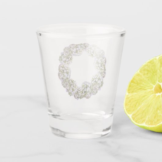 Verre A Shot Couronne d'Hydrangea (Dos)