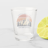 Verre A Shot Coutume Famille Réunion Road Trier Sunset Keepsaké (Dos)