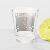 Verre A Shot Couverture du magazine de fête d'anniversaire pers (Dos)