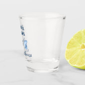 Verre A Shot cowgirl côtière bleue (Droite)