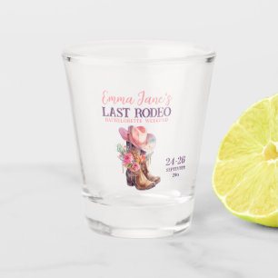 Verre A Shot Cowgirl Dernier Rodeo Rose Bachelorette