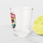 Verre A Shot Cozumel Mexico Retro Emblem (Droite)