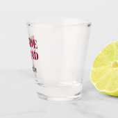 Verre A Shot Cranberry Red Wedding Bride Squad Personalized (Droite)
