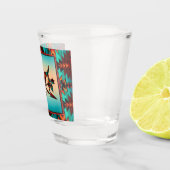 Verre A Shot Crâne de buffle et flèches vitres (Droite)