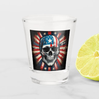 Verre A Shot "Crâne patriotique : rébellion des étoiles et des 