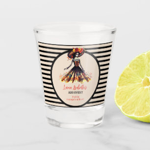 Verre A Shot Crâne sucre Dia de los Muertos Jour des morts