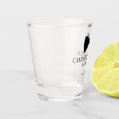 Verre A Shot Cravate Black Bow Best Man Mariage personnalisé (Gauche)