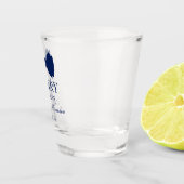 Verre A Shot Cravate Bleu Bow Best Man (Droite)