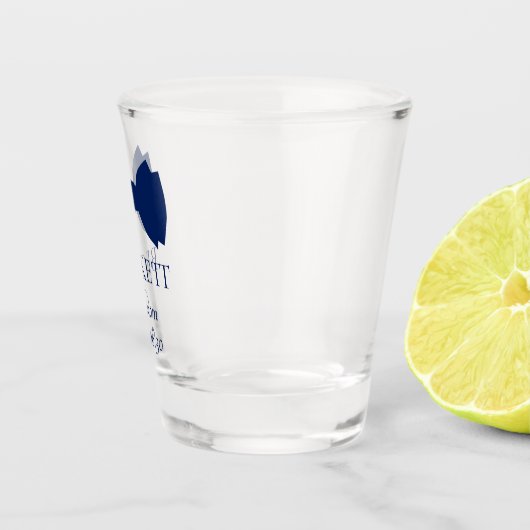 Verre A Shot Cravate Bleu de la chambre (Droite)