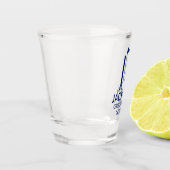 Verre A Shot Cravate bleue pour garçon d'honneur (Gauche)