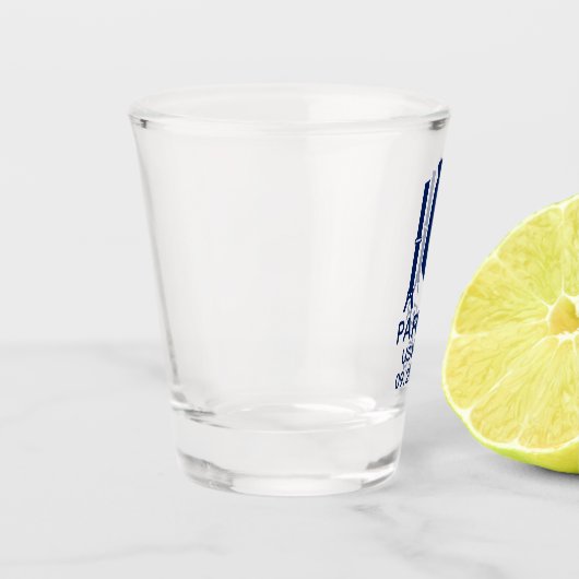 Verre A Shot Cravate bleue Usher (Gauche)