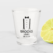 Verre A Shot Cravate de Bow noir Usher (Devant)