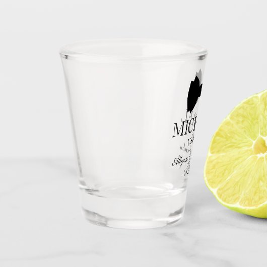 Verre A Shot Cravate de Bow noir Usher (Gauche)