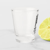 Verre A Shot Cravate noire Groomsman (Gauche)