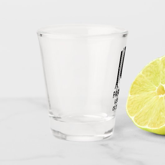 Verre A Shot Cravate noire Usher (Gauche)