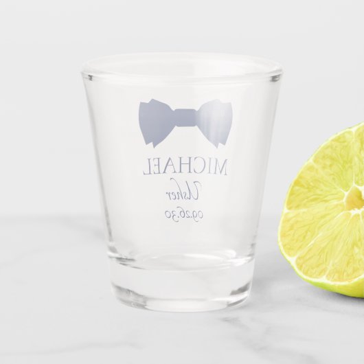 Verre A Shot Cravate Usher Blue Bow (Dos)