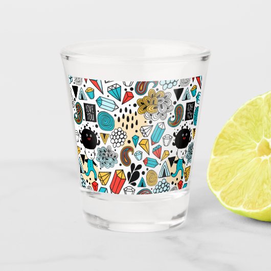 Verre A Shot Crazy head (Devant)