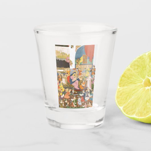 Verre A Shot Crèche à l'indienne (Devant)