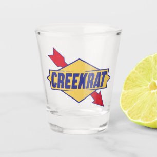 Verre A Shot CreekRat Logo des carburants de course CreekRat