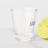 Verre A Shot Créez votre propre script Monogramme Initial & Nom (Gauche)