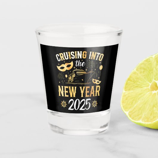 Verre A Shot Croisière sur la croisière du Nouvel An 2025 (Devant)
