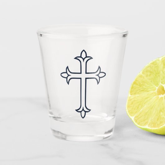 Verre A Shot Croix chrétienne typique (Devant)