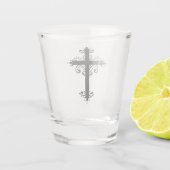 Verre A Shot Croix de religion avec un ornement (Dos)