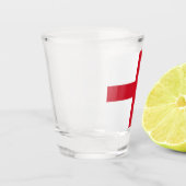 Verre A Shot Croix de St George ~ Drapeau d'Angleterre  (Gauche)