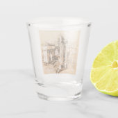 Verre A Shot Croquis romain de forum (Dos)