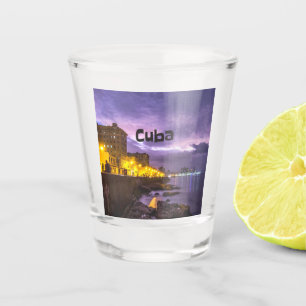 Verre A Shot Cuba La Havane La Nuit