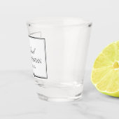 Verre A Shot Cuisinier classique personnalisé simple Bowtie (Droite)