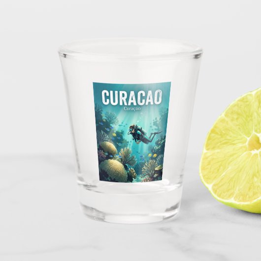 Verre A Shot Curaçao (Devant)