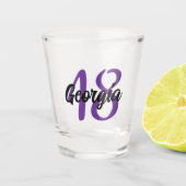 Verre A Shot Custom 18th 20th 30th 40th 50th 60th 70th Birthday (Devant)