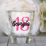 Verre A Shot Custom 18th 20th 30th 40th 50th 60th 70th Birthday<br><div class="desc">Custom 18th 20th 30th 40th 50th 60th 70th Birthday Shot Glass</div>