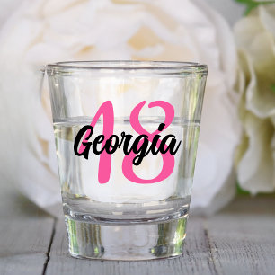 Verre A Shot Custom 18th 20th 30th 40th 50th 60th 70th Birthday