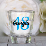 Verre A Shot Custom 18th 20th 30th 40th 50th 60th 70th Birthday<br><div class="desc">Custom 18th 20th 30th 40th 50th 60th 70th Birthday Shot Glass</div>