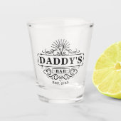 Verre A Shot Custom Daddy's Bar Année de création (Devant)