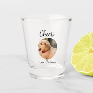 Verre A Shot Custom Dog Wedding Favor Dog of Honor Photo cheers
